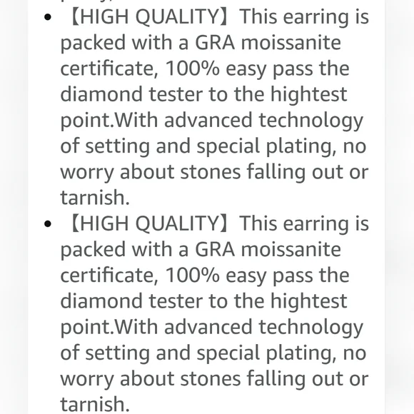 2cwt Moissanite Stud Earrings 18K White Gold Plated Silver VVSI D w Certificate. - Picture 10 of 14